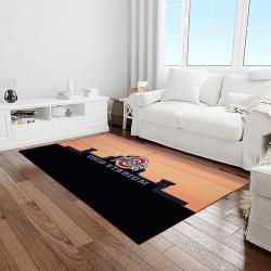 NCAA Ohio State Buckeyes College Sport Basketball And Foolball Team Logo Rectangle Area Rug OSB49
