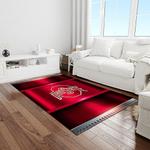 ncaa ohio state buckeyes college sport basketball and foolball team logo rectangle area rug light room osb51