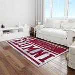 ncaa oklahoma sooners sport basketball and foolball team logo rectangle area rug light room os12