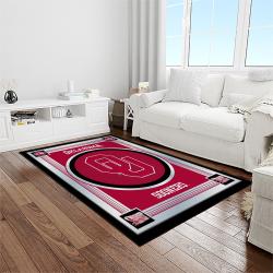 NCAA Oklahoma Sooners Sport Basketball And Foolball Team Logo Rectangle Area Rug OS14