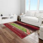ncaa oklahoma sooners sport basketball and foolball team logo rectangle area rug light room os17