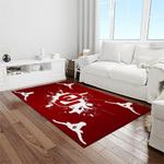 ncaa oklahoma sooners sport basketball and foolball team logo rectangle area rug light room os29