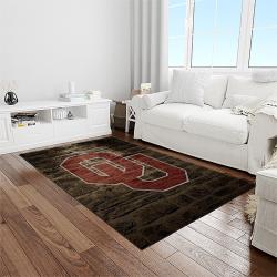 NCAA Oklahoma Sooners Sport Basketball And Foolball Team Logo Rectangle Area Rug OS32