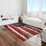 ncaa oklahoma sooners sport basketball and foolball team logo rectangle area rug light room os37