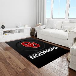 NCAA Oklahoma Sooners Sport Basketball And Foolball Team Logo Rectangle Area Rug OS40