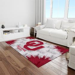 NCAA Oklahoma Sooners Sport Basketball And Foolball Team Logo Rectangle Area Rug OS46