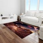 ncaa oklahoma sooners sport basketball and foolball team logo rectangle area rug light room os62