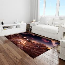 NCAA Oklahoma Sooners Sport Basketball And Foolball Team Logo Rectangle Area Rug OS62