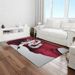 ncaa oklahoma sooners sport basketball and foolball team logo rectangle area rug light room os68