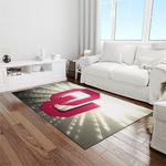 ncaa oklahoma sooners sport basketball and foolball team logo rectangle area rug light room os82