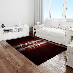 NCAA Oklahoma Sooners Sport Basketball And Foolball Team Logo Rectangle Area Rug OS94