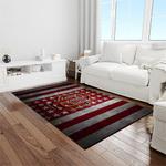 ncaa oklahoma sooners sport basketball and foolball team logo rectangle area rug light room os95