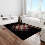 ncaa oklahoma sooners sport basketball and foolball team logo rectangle area rug light room os96