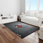 ncaa oklahoma sooners sport basketball and foolball team logo rectangle area rug light room os99