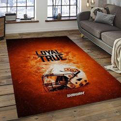 ncaa oklahoma state cowboys sport basketball and foolball team logo rectangle area rug dark room osc23