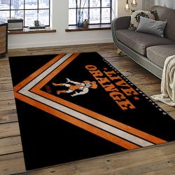 ncaa oklahoma state cowboys sport basketball and foolball team logo rectangle area rug dark room osc34