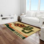 ncaa oklahoma state cowboys sport basketball and foolball team logo rectangle area rug light room osc04