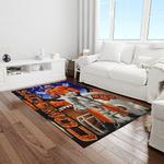 ncaa oklahoma state cowboys sport basketball and foolball team logo rectangle area rug light room osc19