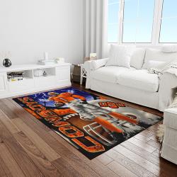 NCAA Oklahoma State Cowboys Sport Basketball And Foolball Team Logo Rectangle Area Rug OSC19
