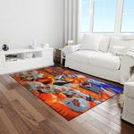 ncaa oklahoma state cowboys sport basketball and foolball team logo rectangle area rug light room osc20
