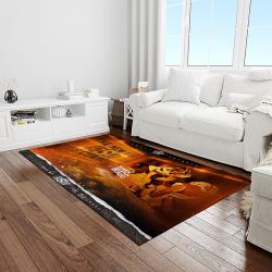 NCAA Oklahoma State Cowboys Sport Basketball And Foolball Team Logo Rectangle Area Rug OSC29