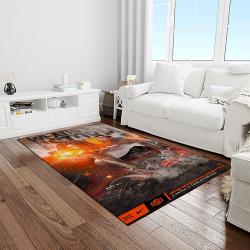 NCAA Oklahoma State Cowboys Sport Basketball And Foolball Team Logo Rectangle Area Rug OSC30