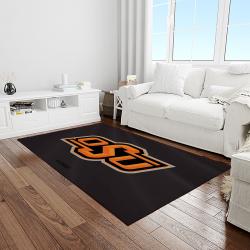 NCAA Oklahoma State Cowboys Sport Basketball And Foolball Team Logo Rectangle Area Rug OSC35