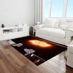 ncaa oklahoma state cowboys sport basketball and foolball team logo rectangle area rug light room osc43