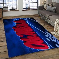 ncaa ole miss rebels sport basketball and foolball team logo rectangle area rug dark room omr28