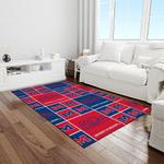 ncaa ole miss rebels sport basketball and foolball team logo rectangle area rug light room omr13