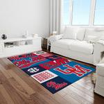 ncaa ole miss rebels sport basketball and foolball team logo rectangle area rug light room omr15