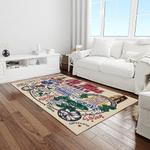 ncaa ole miss rebels sport basketball and foolball team logo rectangle area rug light room omr21