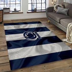 ncaa penn state nittany lions college sport basketball and foolball team logo rectangle area rug dark room psnl12
