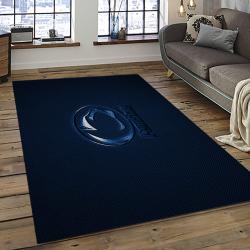 ncaa penn state nittany lions college sport basketball and foolball team logo rectangle area rug dark room psnl15