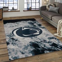 ncaa penn state nittany lions college sport basketball and foolball team logo rectangle area rug dark room psnl17