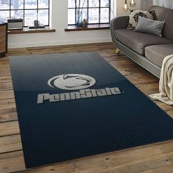 ncaa penn state nittany lions college sport basketball and foolball team logo rectangle area rug dark room psnl19