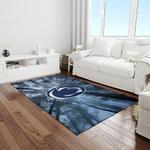 ncaa penn state nittany lions college sport basketball and foolball team logo rectangle area rug light room psnl02