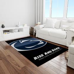 NCAA Penn State Nittany Lions College Sport Basketball And Foolball Team Logo Rectangle Area Rug PSNL22