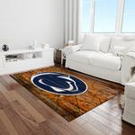 ncaa penn state nittany lions college sport basketball and foolball team logo rectangle area rug light room psnl31