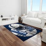 ncaa penn state nittany lions college sport basketball and foolball team logo rectangle area rug light room psnl44