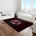 ncaa south carolina gamecocks college sport basketball and foolball team logo rectangle area rug light room scg08
