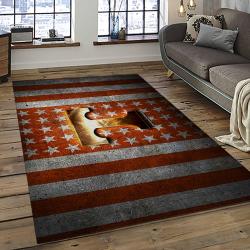 ncaa tennessee volunteers college sport basketball and foolball team logo rectangle area rug dark room tvs05