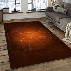 ncaa tennessee volunteers college sport basketball and foolball team logo rectangle area rug dark room tvs07
