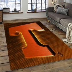 ncaa tennessee volunteers college sport basketball and foolball team logo rectangle area rug dark room tvs43