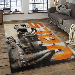ncaa tennessee volunteers college sport basketball and foolball team logo rectangle area rug dark room tvs47