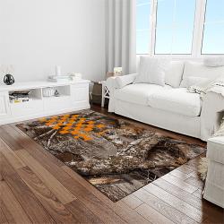 NCAA Tennessee Volunteers College Sport Basketball And Foolball Team Logo Rectangle Area Rug TVS16