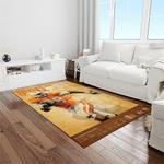 ncaa tennessee volunteers college sport basketball and foolball team logo rectangle area rug light room tvs46