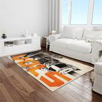 ncaa tennessee volunteers college sport basketball and foolball team logo rectangle area rug light room tvs47