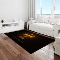 NCAA Tennessee Volunteers College Sport Basketball And Foolball Team Logo Rectangle Area Rug TVS57