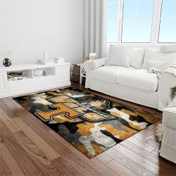 NCAA Tennessee Volunteers College Sport Basketball And Foolball Team Logo Rectangle Area Rug TVS60